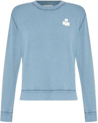 Isabel Marant - Logo-Embroidered Cotton Sweatshirt - Lyst
