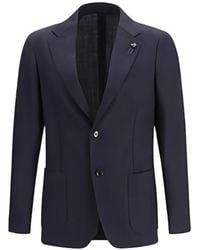 Lardini - Blazer Con Tres Botones - Lyst