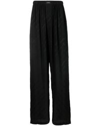 Balenciaga - Pyjama-Hose aus Logo-Jacquard - Lyst