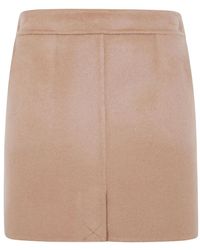 Semicouture - Ilaria Pocket-Detail Wool Mini Skirt - Lyst