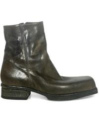 shotof - Square-Toe Zip-Fastening Ankle Boots - Lyst