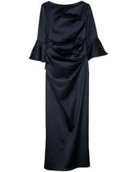 Talbot Runhof - Gerafftes Abendkleid Mit Duchesse-Satin - Lyst
