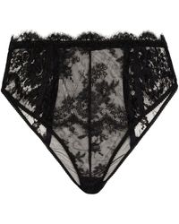 Dolce & Gabbana - High-waisted Floral-lace Briefs - Lyst