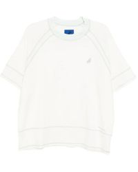 Asics - Slogan-Embroidered T-Shirt - Lyst