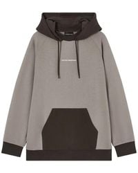 Emporio Armani - Logo-Detail Hoodie - Lyst