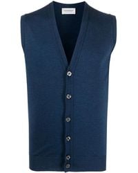 John Smedley - Gilet Con Scollo A V - Lyst