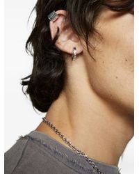 Emanuele Bicocchi - Cracked Huggie Earrings - Lyst