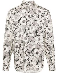 Tom Ford - Lyocell-Hemd mit Blumen-Print - Lyst