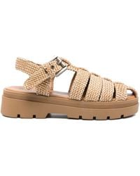 Bibi Lou - Woven-Texture Flat Sandals - Lyst