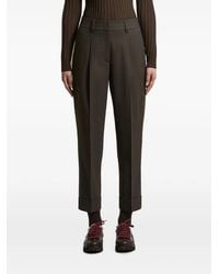 Peserico - Beaded-Trim Pleated Trousers - Lyst