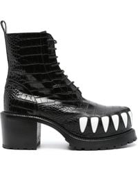 Walter Van Beirendonck - Hyper Glam 85mm Leather Boots - Lyst