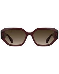 Lacoste - Geometric-Frame Sunglasses - Lyst