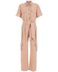Olympiah - Short-sleeve Buttoned Jumpsuit - Lyst