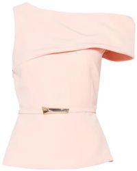SIMONA CORSELLINI - Belted-Embellishment Top - Lyst