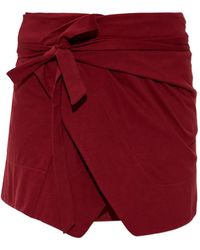 Isabel Marant - Berenice Wrap-Style Mini Skirt - Lyst