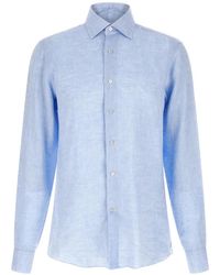 Borriello - Chemise Boutons En Lin - Lyst