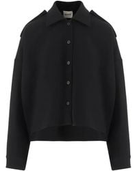 KHAITE - Epaulette Button-Up Shirt - Lyst