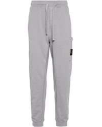 Stone Island - Compass-badge Cotton Track Trousers - Lyst