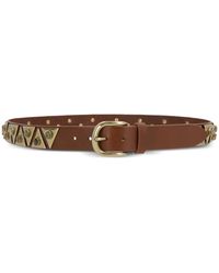 Isabel Marant - Studded Calf Leather Adjustable Belt - Lyst