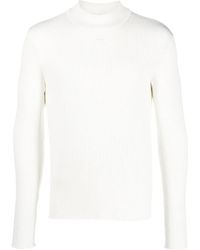 Courreges - Jersey de canalé con parche del logo - Lyst