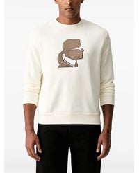 KARL LAGERFELD - Kameo Crew Neck Sweatshirt - Lyst