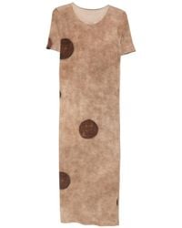 Uma Wang - Short Sleeved Midi Dress With Polka Dot Print - Lyst
