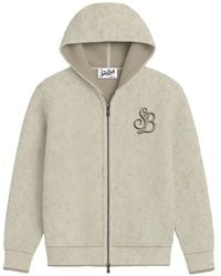 MC2 Saint Barth - Logo-Patch Zip-Up Hoodie - Lyst