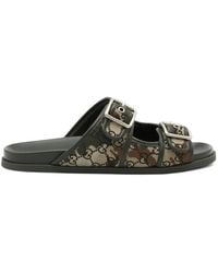 Gucci - Gg Supreme Sandalen Mit Camouflagemuster - Lyst