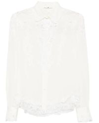 Ermanno Scervino - Lace-Detail Buttoned Shirt - Lyst