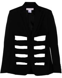Walter Van Beirendonck - Cut-Out Wool Blazer - Lyst