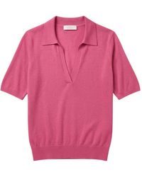 Gabriela Hearst - Short-Sleeve V-Neck Top - Lyst