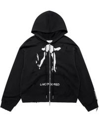 MATIERES FECALES - Cul Graphic-Print Distressed Hoodie - Lyst