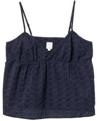 AAPE BY A BATHING AP - Broderie-Anglaise Empire-Line Camisole - Lyst