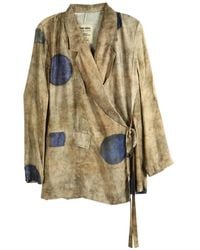 Uma Wang - Polka-Dot Wrap Jacket - Lyst