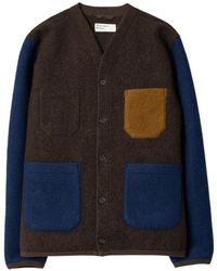 Universal Works - Colour-Block Button-Up Cardigan - Lyst