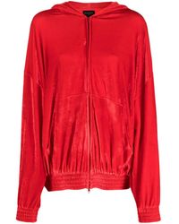Balenciaga - Crystal-Embellished Velvet Hoodie - Lyst