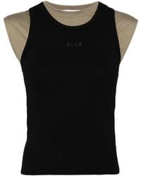 MSGM - レイヤード タンクトップ - Lyst