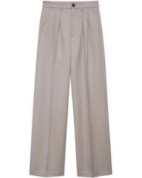 Anine Bing - Carrie Pressed-Crease Tailored Trousers - Lyst