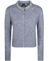 Pinko - Leather Sweater - Lyst