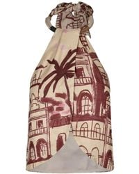 Johanna Ortiz - The Root Printed Halterneck Top - Lyst