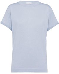 Brunello Cucinelli - Cashmere-blend Knitted T-shirt - Lyst