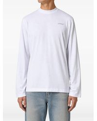 Off-White c/o Virgil Abloh - Arrows Logo-Print Long-Sleeve T-Shirt - Lyst