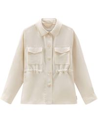 Woolrich - Elasticated-waistband Buttoned Shirt - Lyst