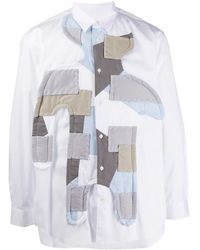 Comme des Garçons - Long-Sleeved Patchwork Shirt - Lyst