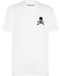 Philipp Plein - T-Shirt mit Totenkopf-Stickerei - Lyst
