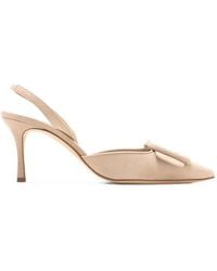 Manolo Blahnik - Maysli Buckle-Detail Slingback Pumps - Lyst