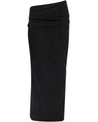 Entire studios - Draped Rear-Split Midi Skirt - Lyst