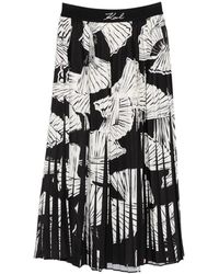 Karl Lagerfeld - Commercial midi skirt - Lyst