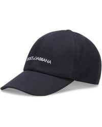 Dolce & Gabbana - Cappello di cotone ricamato - Lyst