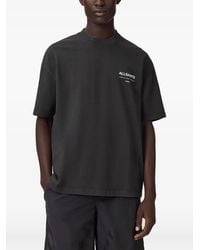AllSaints - T-Shirt Backstage En Coton À Logo Imprimé - Lyst